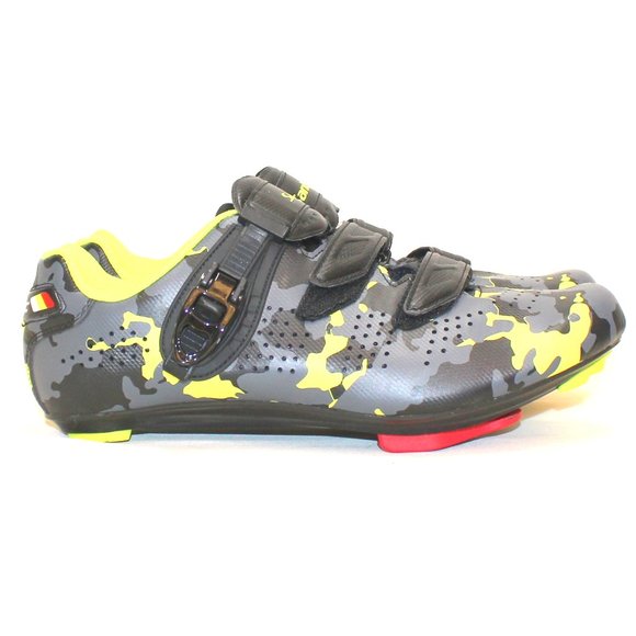 Men's Santic Gray & Green Camo Bike Cycling Road Shoes with Cleats Men's Size 11 - Picture 3 of 12